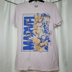 Light pink Marvel shirt